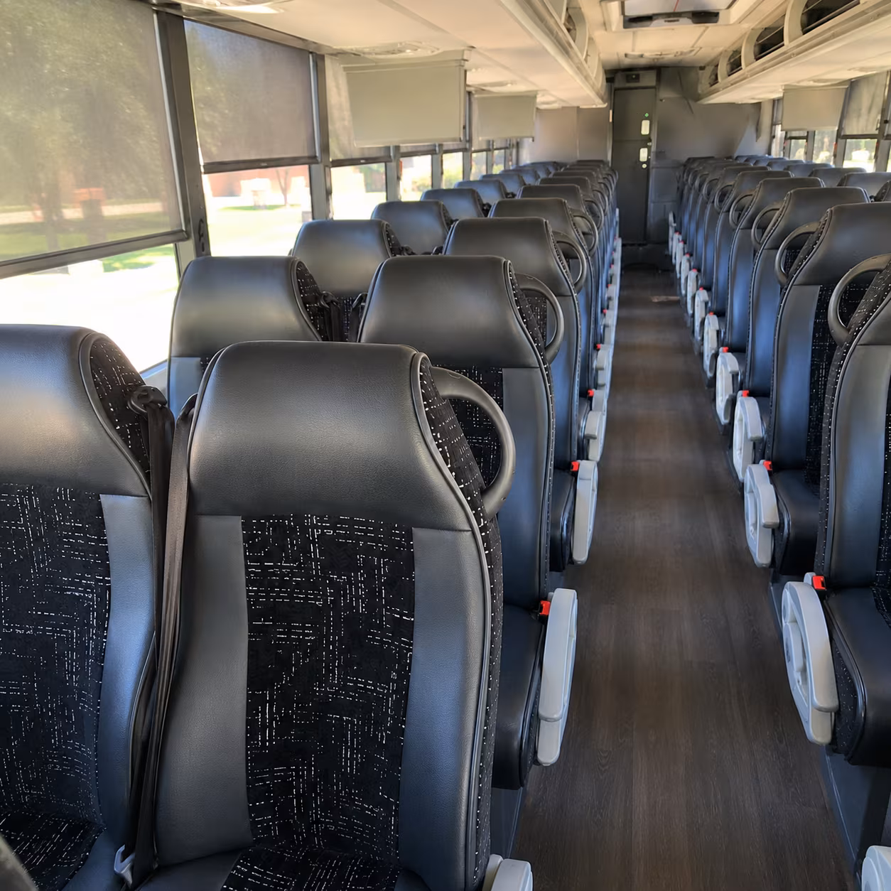 redding charter bus interior