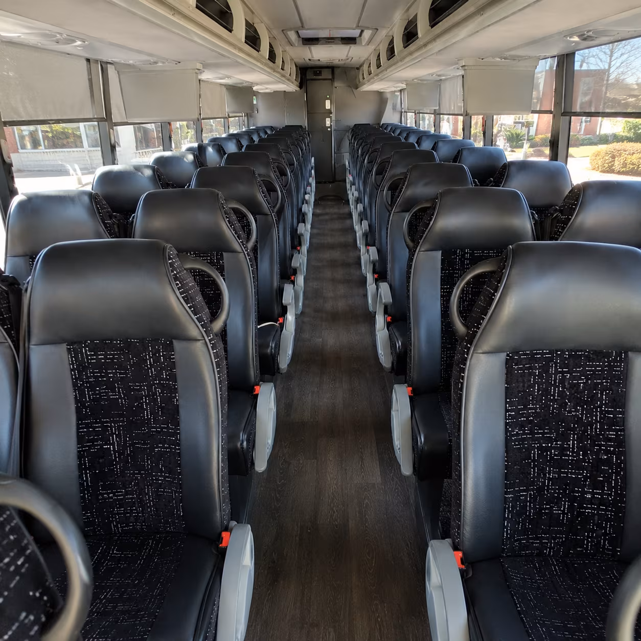 redding charter bus services interior